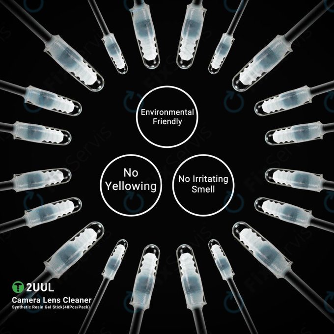 2UUL CL21 - Čistiace tyčinky na objektív kamery (48 ks)