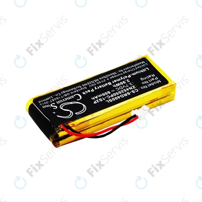 Batéria pre Cardo Scala Rider G4, 800mAh, Li-Pol, 3.7V, ZN452050PC-1S2P, HQ
