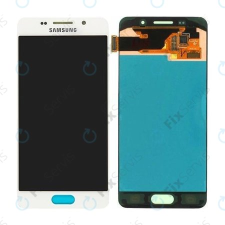 Samsung Galaxy A3 A310F (2016) - LCD Displej + Dotykové Sklo (White) - GH97-18249A Genuine Service Pack