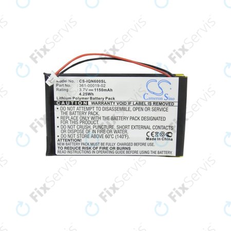 Batéria pre Garmin Nüvi 660, 660 FM, 1150mAh, Li-Pol, 3.7V, 361-00019-02, HQ