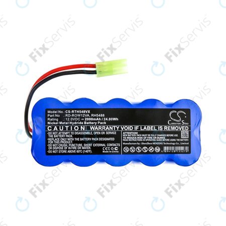 Rowenta RH-series, RS-series, Tefal TY-series - Batéria RD-ROW12VA, RH5488 Ni-MH 12V 2000mAh HQ