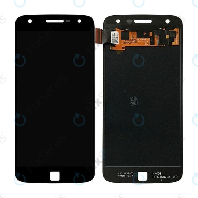 Motorola Moto Z Play XT1635-02 - LCD Displej + Dotykové Sklo (Black) - 01019104003W Genuine Service Pack