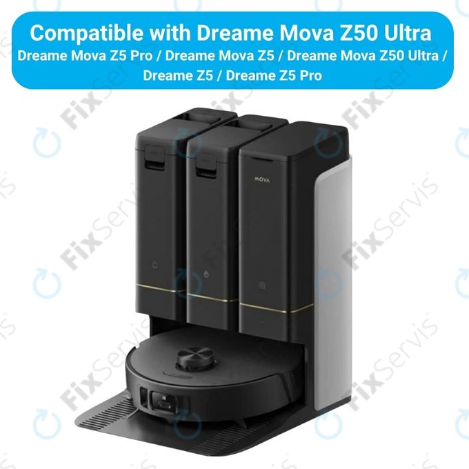Sada náhradných dielov pre Dreame Mova Z50 Ultra, Z5, Z5 Pro (1x Hlavná kefa, 2x Filter, 2x Bočná kefa, 2x Mopovacia utierka, 2x Bočná mopovacia utierka, 2x Prachové vrecko)