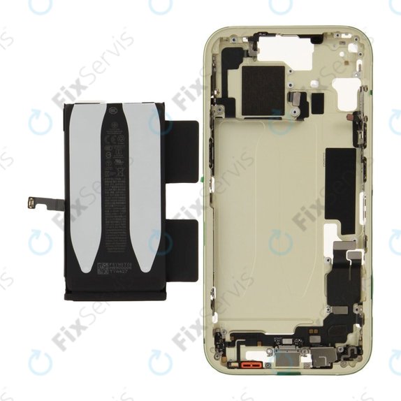 Stredný Rám s Batériou pre iPhone 15 | Yellow | ZD076-00671 | Genuine Apple
