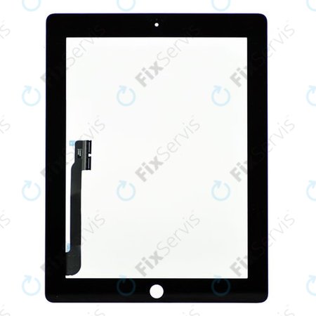 Apple iPad 3, iPad 4 - Dotykové Sklo (Black)