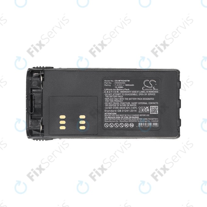 Batéria pre Motorola MTX, GP, HT, 1800mAh, Li-Ion, 7.4V, HNN9008A, HQ