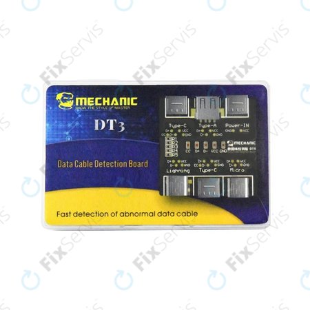 Mechanic DT3 - Tester Kablov (Lightning, USB-C, microUSB)