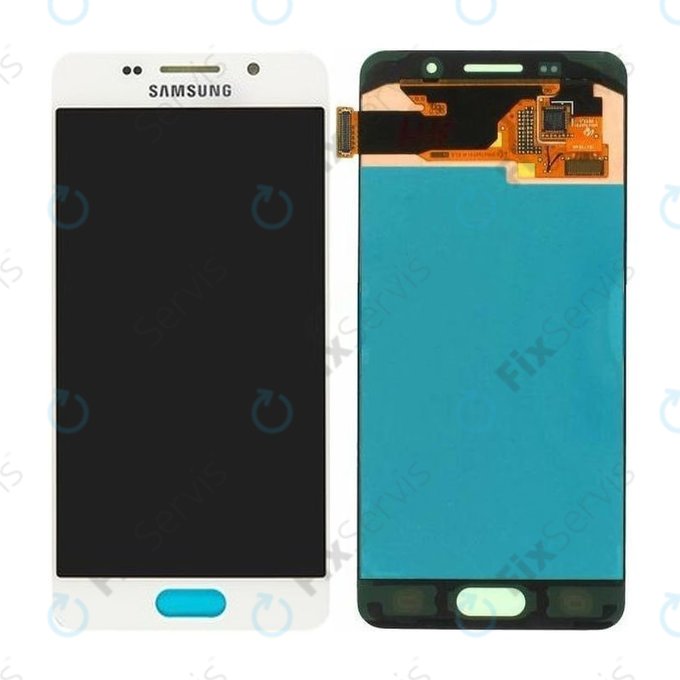 Samsung Galaxy A3 A310F (2016) - LCD Displej + Dotykové Sklo (White) - GH97-18249A Genuine Service Pack