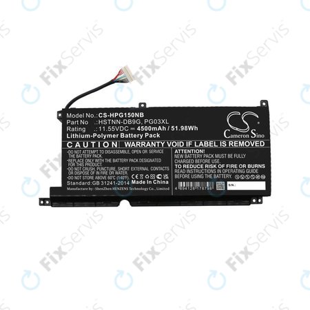 Batéria pre HP Pavilion Gaming 15,16, Spectre X360 15, 4500mAh, Li-Pol, 11.55V, 3ICP6/60/72, HQ