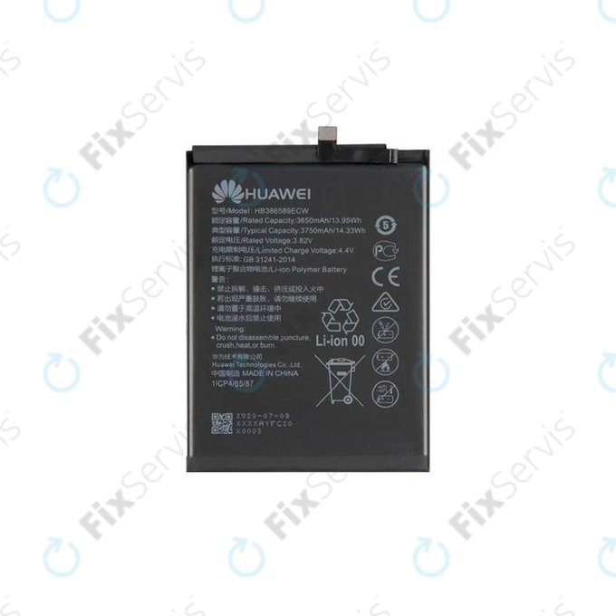 Huawei Honor Play. Mate 20 Lite, Nova 3, P10 Plus, Nova 5T, View 10 - Batéria HB386589ECW 3750mAh - 24022732, 24022731, 24022209 Genuine Service Pack