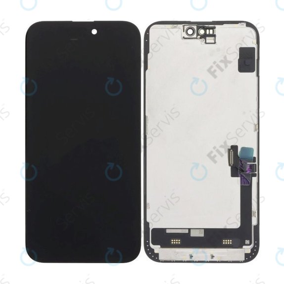 Displej Soft OLED pre iPhone 15 Plus, Dotykové sklo s rámom, FixPremium