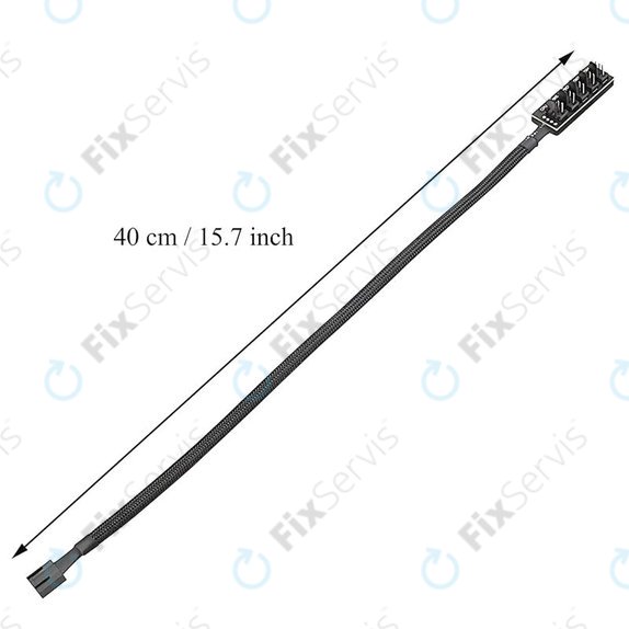 PWM rozbočovač ventilátorov, 4-pin, 5-portový