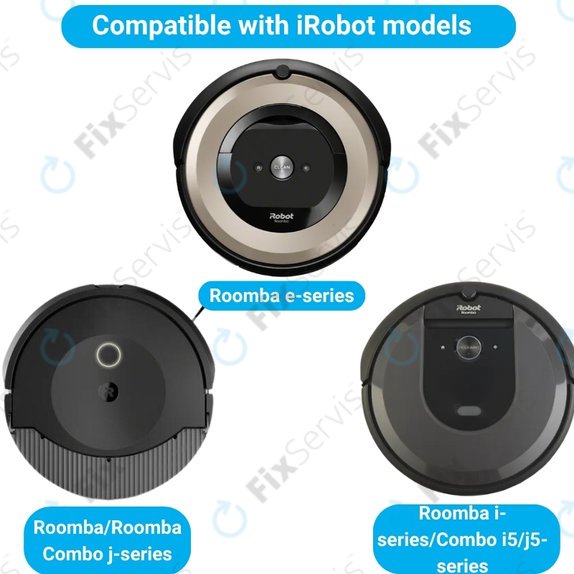 Sada náhradných dielov pre iRobot Roomba e-series, i-series, j-series (2 páry Hlavných kief, 4x Filter, 4x Bočná kefa, 4x Prachové vrecko)