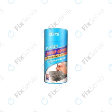 Relife RL-728B 2D - Sada Skrutkovačov na Servis Notebookov