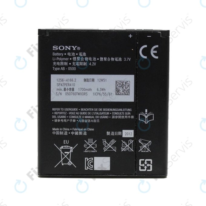 Sony Xperia J (ST26i), L (C2105), M (C1905), E1 (D2005) - Batéria BA900 1700mAh