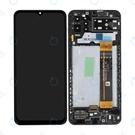 Samsung Galaxy A13 A137F - LCD Displej + Dotykové Sklo + Rám (Black) - GH82-29227A, GH82-29228A Genuine Service Pack