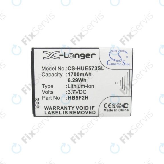 Batéria pre Huawei E5330, 1700mAh, Li-Ion, 3.7V, HB5F2H, HQ