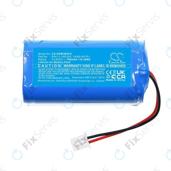 Ecovacs Winbot W-series - Batéria S04-LI-148-650, 14500-S41PJ Li-Ion 14.8V 700mAh HQ