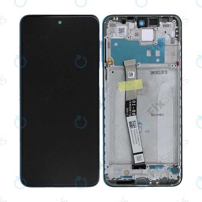 Xiaomi Redmi Note 9S - LCD Displej + Dotykové Sklo + Rám (Aurora Blue) - 560003J6A100 Genuine Service Pack