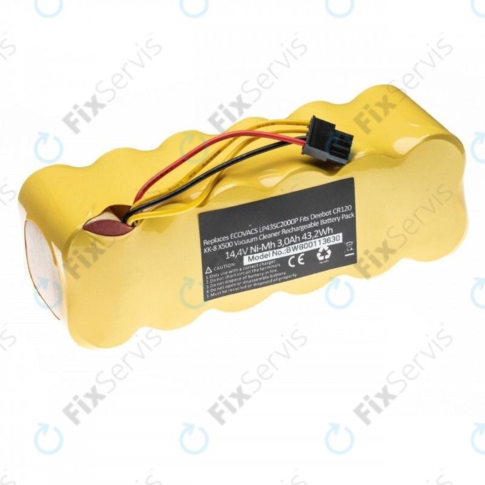 Ecovacs Deebot CR120, KK-8, X500 - Batéria LP43SC2000P Ni-MH 14.4V 3000mAh