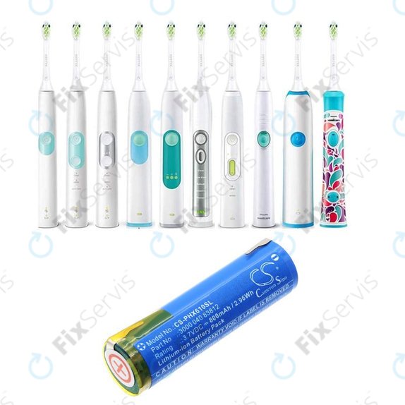 Batéria pre Oral-B Genius X, Philips HX6100 Series, 800mAh, Li-Ion, 3.7V, 3000 040 83812, HQ