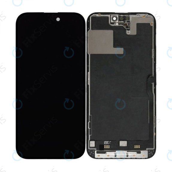 Displej Hard OLED pre iPhone 14 Pro, Dotykové sklo s rámom, FixPremium