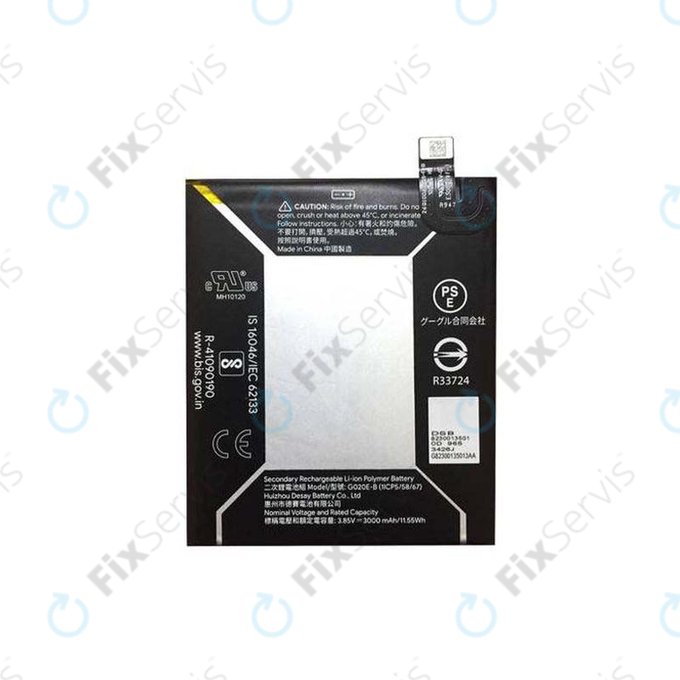 Google Pixel 3a - Batéria G020E-B 3000mAh - G823-00105-01 Genuine Service Pack