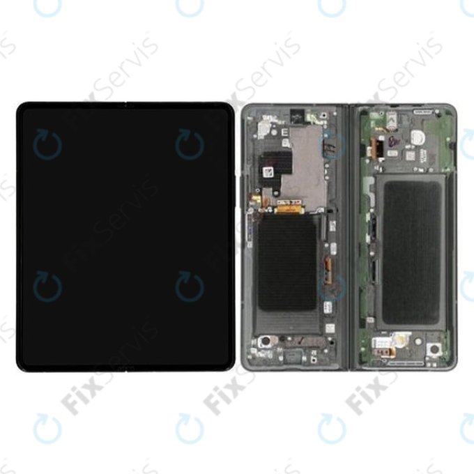 Samsung Galaxy Z Fold 3 F926B - LCD Displej + Dotykové Sklo + Rám (Phantom Green) - GH82-26283B Genuine Service Pack