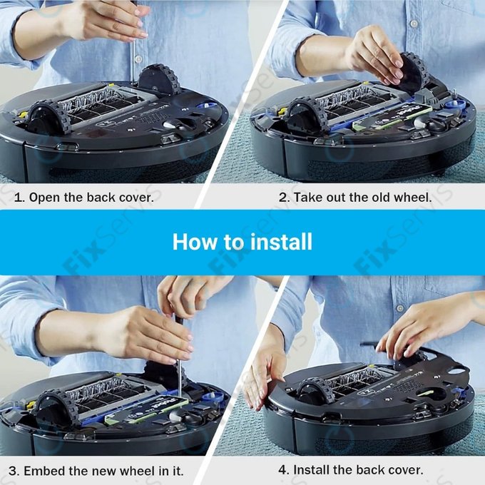 iRobot Roomba 500, 600, 700, 800, 900-series - Koleso s Motorom (Ľavé)