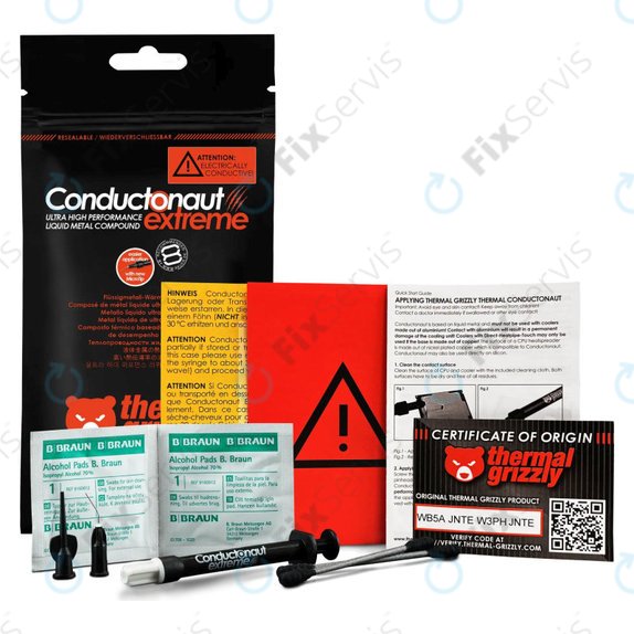 Tekutý kov 1g, Thermal Grizzly Conductonaut
