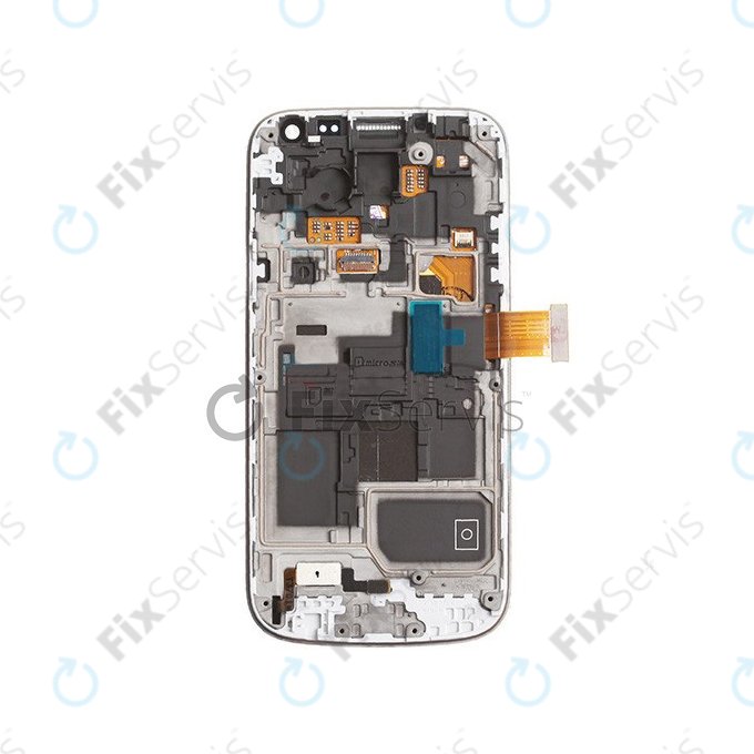 Samsung Galaxy S4 Mini i9195 - LCD Displej + Dotykové Sklo + Rám (White Frost) - GH97-14766B Genuine Service Pack