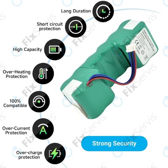 Ecovacs Sweeper-series, Deebot Ozmo-series - Batéria DM88 Ni-MH 12.0V 3000mAh