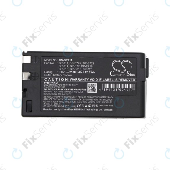 Batéria pre Canon E06, Canon E07, 2100mAh, Ni-MH, 6V, BP-711, HQ