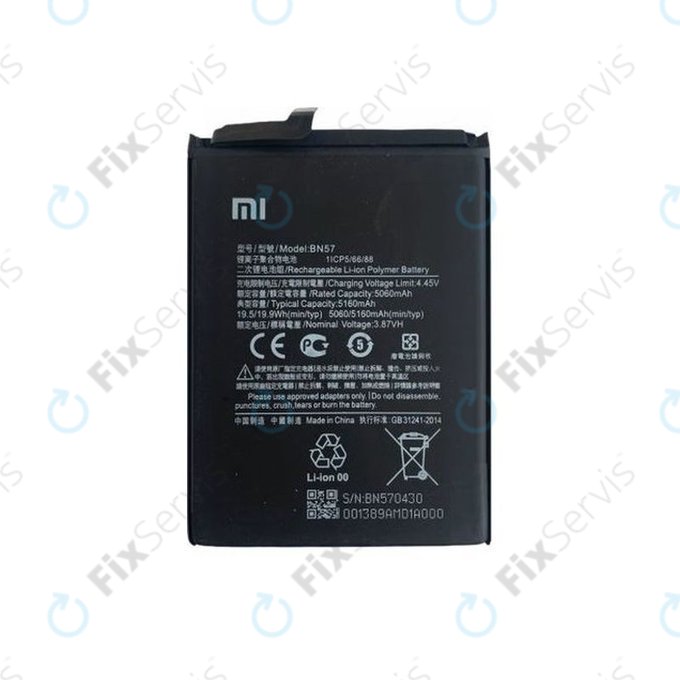 Xiaomi Poco X3 NFC, X3 Pro - Batéria BN57 5160mAh - 460200003J1G Genuine Service Pack