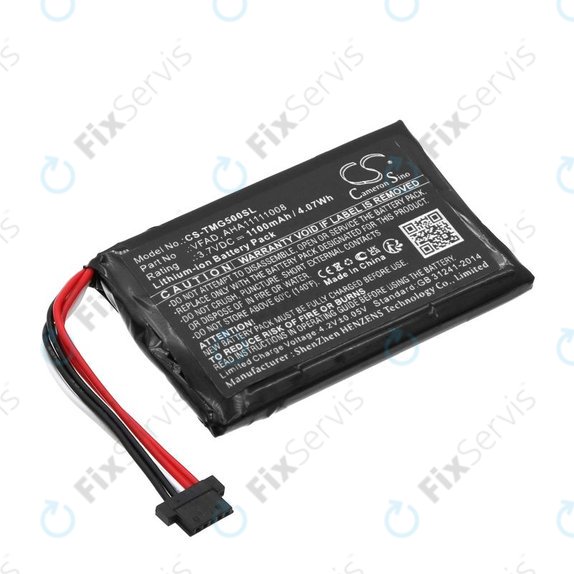 Batéria pre TomTom GO 5000, 5100, 6000, 6100, 6200, Pro 5250, 1100mAh, Li-Ion, 3.7V, VFAD, HQ