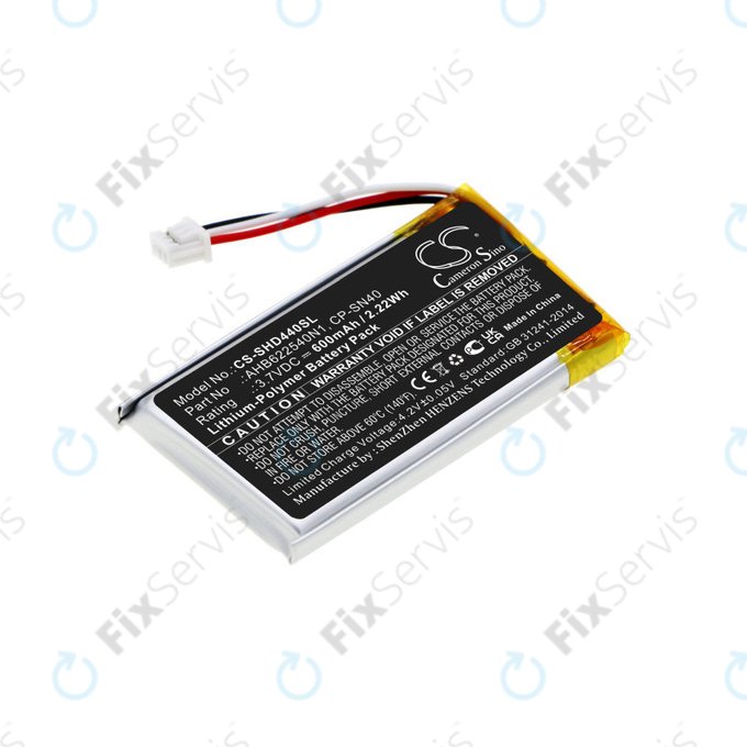 Batéria pre Sennheiser Momentum 2.0, 3.0, Urbanite XL, 600mAh, Li-Pol, 3.7V, AHB622540N1, HQ