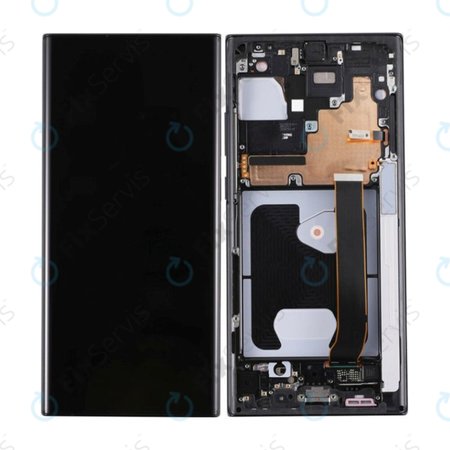 Samsung Galaxy Note 20 Ultra N986B - LCD Displej + Dotykové Sklo + Rám (Mystic Black) TFT