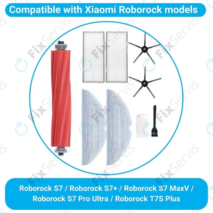 Xiaomi Roborock S7, S7+, S7 MaxV, S7 Pro Ultra, T7S Plus - Štandardný Set (Čierny)