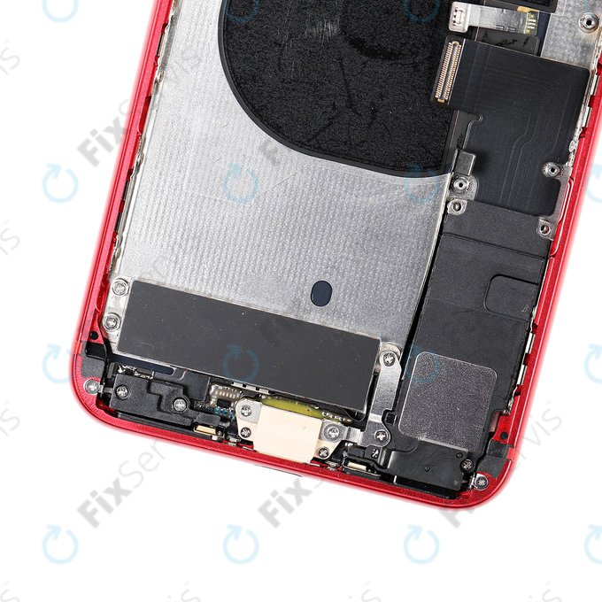 Apple iPhone 8 Plus - Zadný Housing s Malými Dielmi (Red)