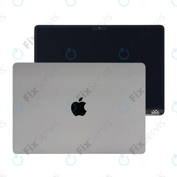 LCD displej pre MacBook Air 15", A3114 (2024), s predným sklom a krytom, Space Gray, 661-40259, Genuine Apple