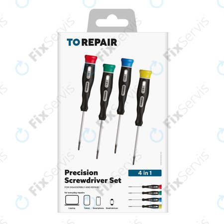 SBS - Presná mini sada skrutkovačov pre drobnú elektroniku 4v1