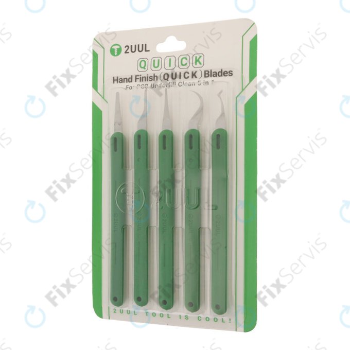 2UUL DA22 Quick Change 5in1 - Sada presných čepelí na odstraňovanie čipov a lepidla