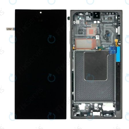 Samsung Galaxy S24 Ultra S928B - LCD Displej + Dotykové Sklo + Rám (Titanium Black) OLED