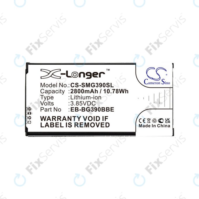 Batéria pre Samsung Galaxy Xcover 4, 4S, 2800mAh, Li-Ion, 3.85V, EB-BG390BBE, HQ