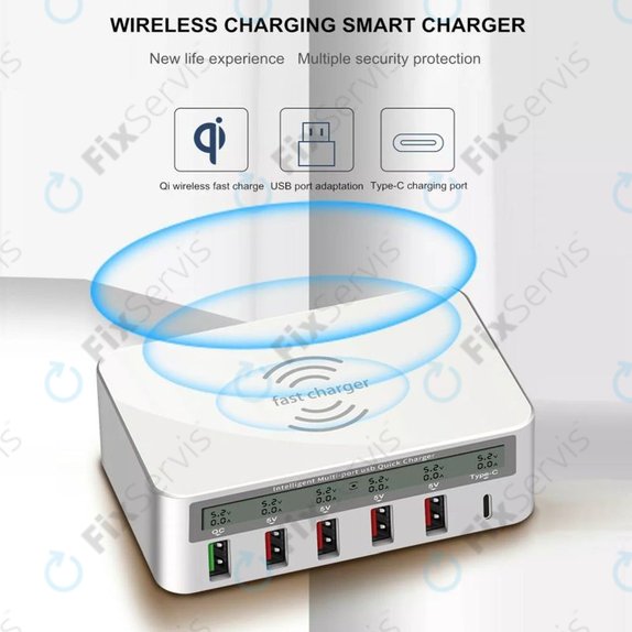 WLX-818F Servisná nabíjacia stanica s USB 3.0 a USB-C