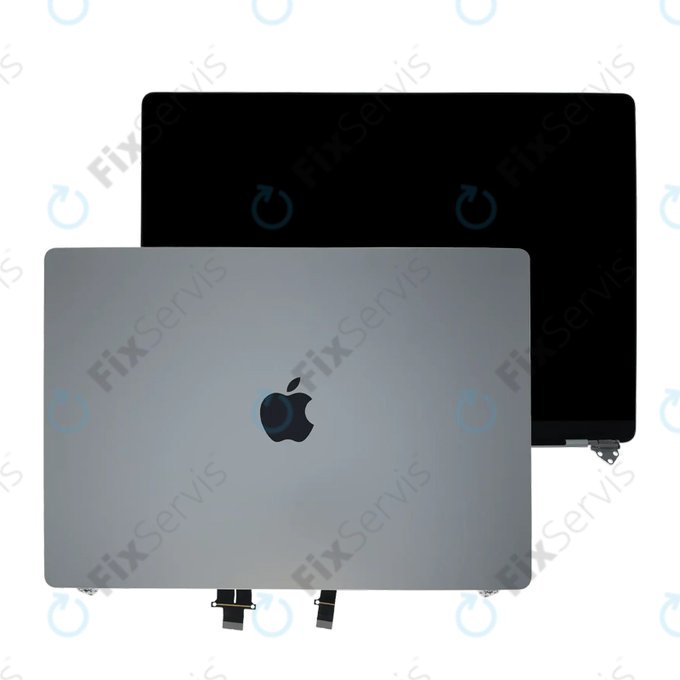 LCD displej pre MacBook Pro 16", A3403 (2024), s predným sklom a krytom, Silver, 661-42323, Genuine Apple, Genuine Apple