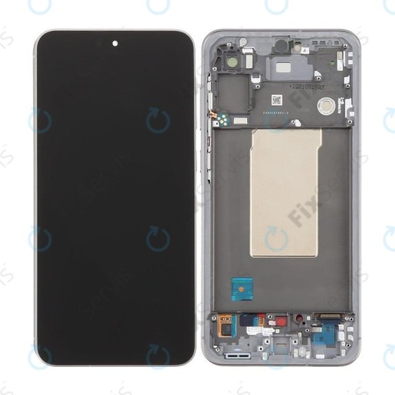 Samsung Galaxy A56 A566E - LCD Displej + Dotykové Sklo + Rám (Awesome Lightgray) TFT
