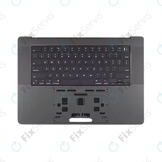 Horný rám klávesnice pre MacBook Pro 16", A3403 (2024), s klávesnicou US a batériou, Space Black, 661-42823, Genuine Apple
