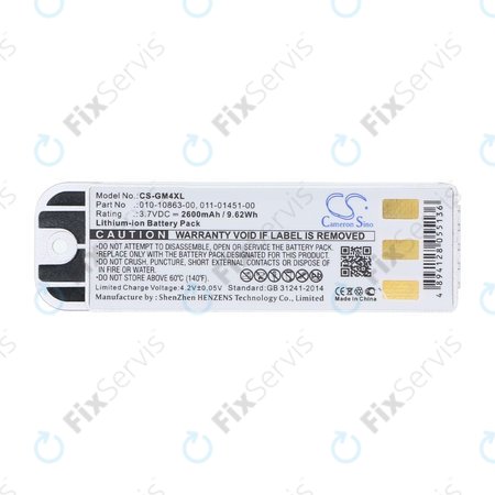 Batéria pre Garmin Zumo 400, 550, 2600mAh, Li-Ion, 3.7V, 010-10863-00, 011-01451-00, HQ