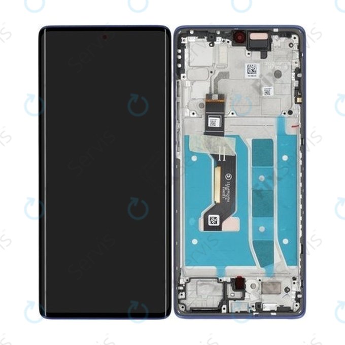 Motorola Moto G85 5G - LCD Displej + Dotykové Sklo + Rám (Cobalt Blue) - 5D68C24856 Genuine Service Pack